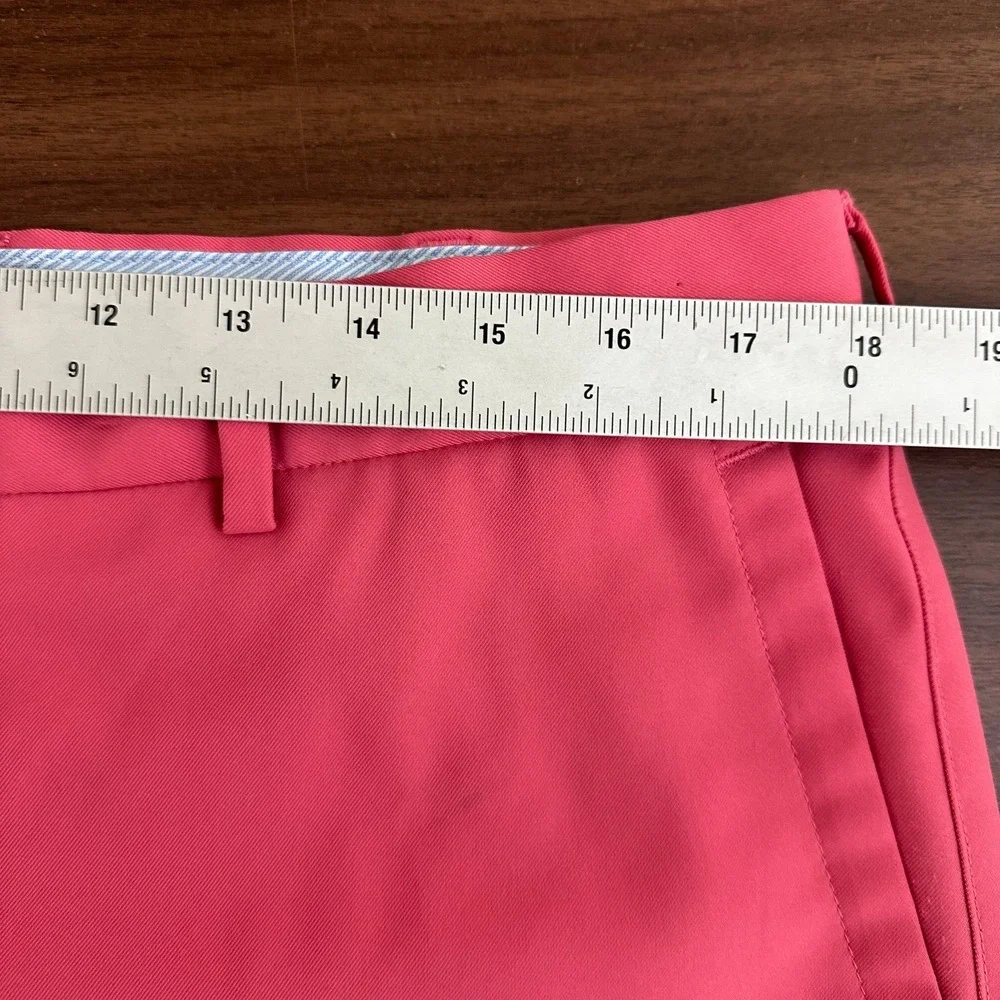 Peter Millar Chino Shorts Salem Nantucket Pink Performance Golf Casual Men 36